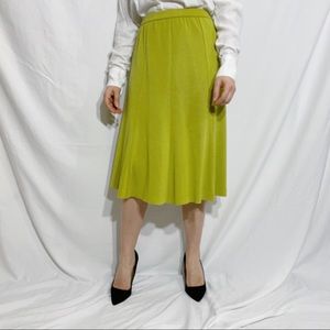 Midi skirt, wool blend.